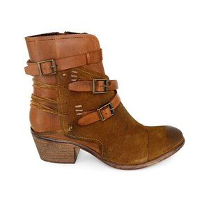 ROAN Women’s Jag Leather Boot-Tan Dark Tan - size 7